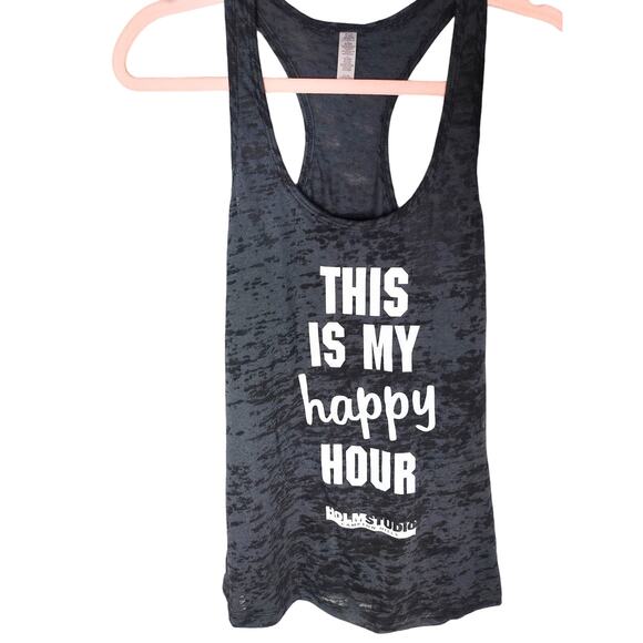 Holm Studio This Is My Happy Hour Women Tank Top Size Large - Picture 1 of 3